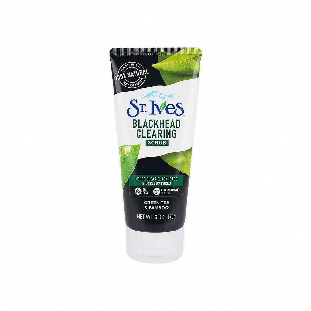 St.Ives Blackhead Clearing Scrub 170g-Green Tea & Bamboo