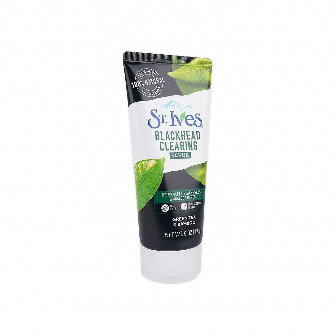 St.Ives Blackhead Clearing Scrub 170g-Green Tea & Bamboo