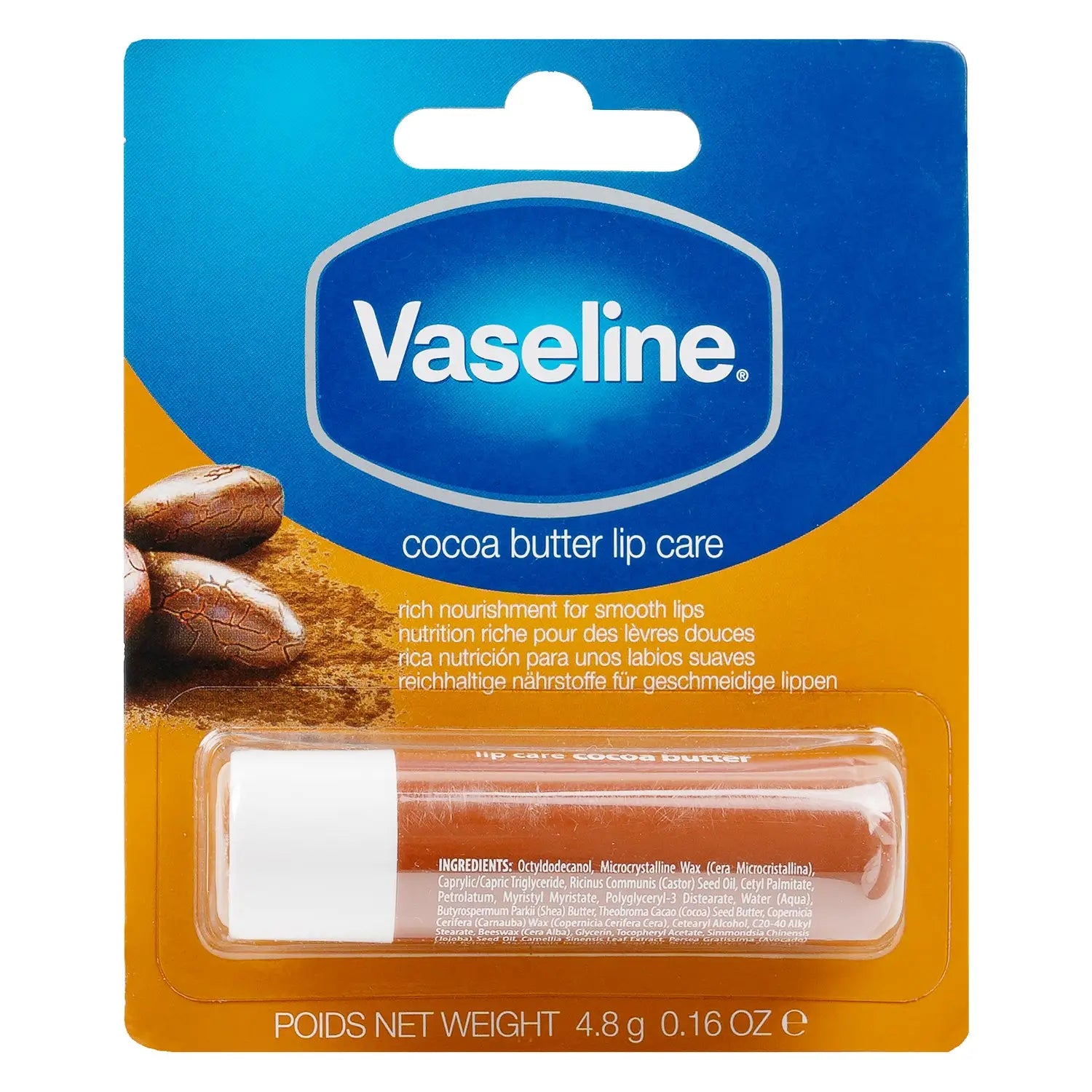 Vaseline Lip Balm 4.8g-Cocoa Butter