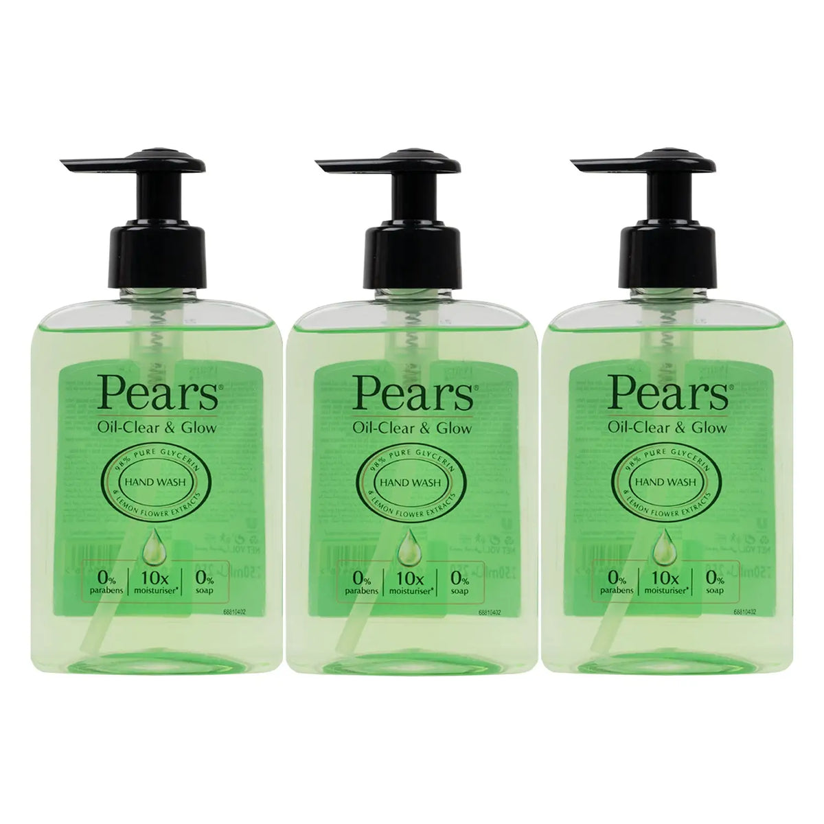 51864-Pears Oil Clear & Glow  Hand Wash 250ml - 2+1 Offer