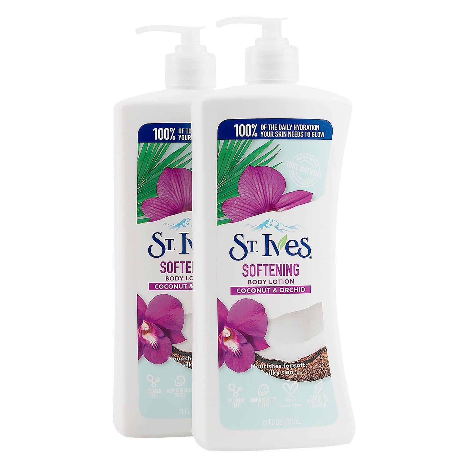 St.Ives Softening Body Lotion 621ml-Coconut &Orchid 1+1Offer