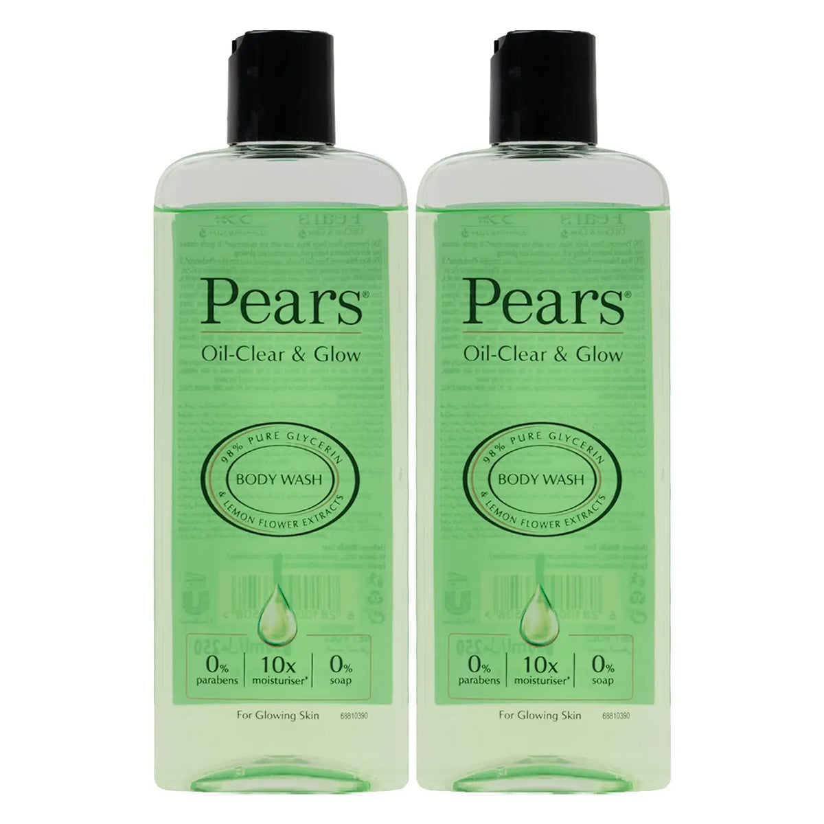 51870-Pears Oil Clear & Glow  Body Wash 250ml - 1+1 Offer