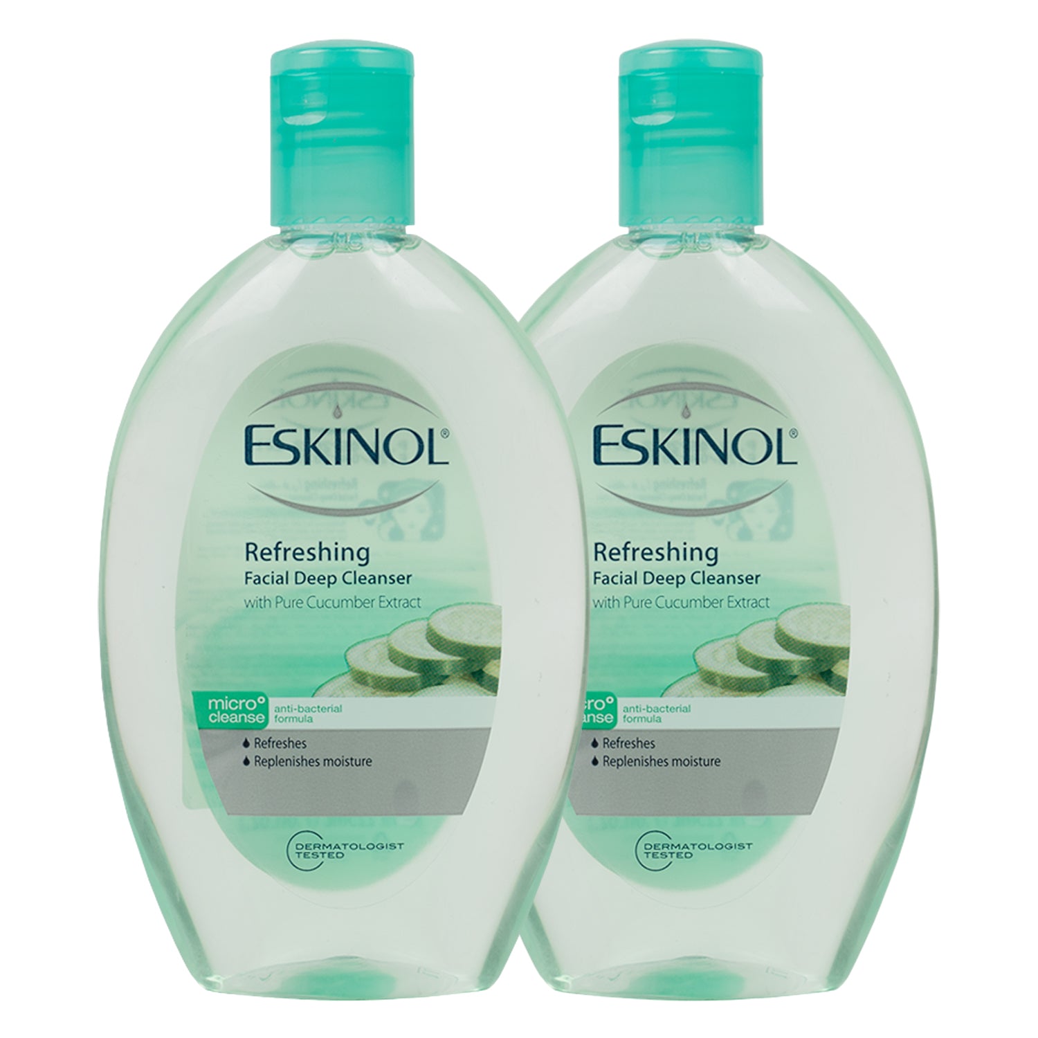 Eskinol Refreshing Facial DeepCleanser225ml-Cucumber1+1Offer