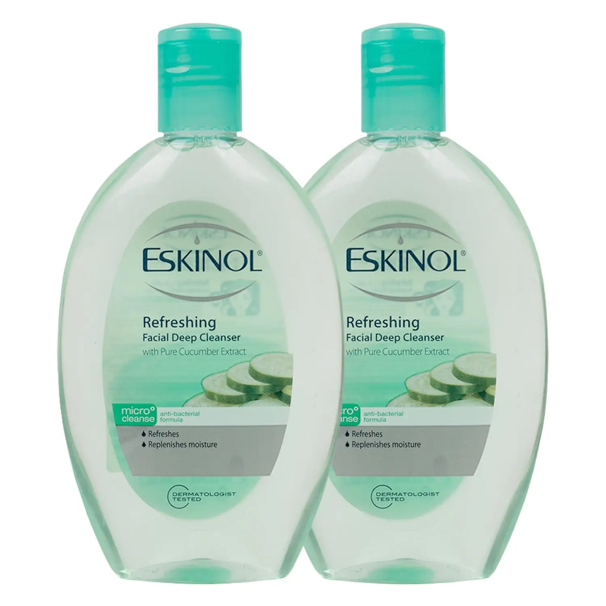 51883-Eskinol Refreshing Facial DeepCleanser225ml-Cucumber1+1Offer
