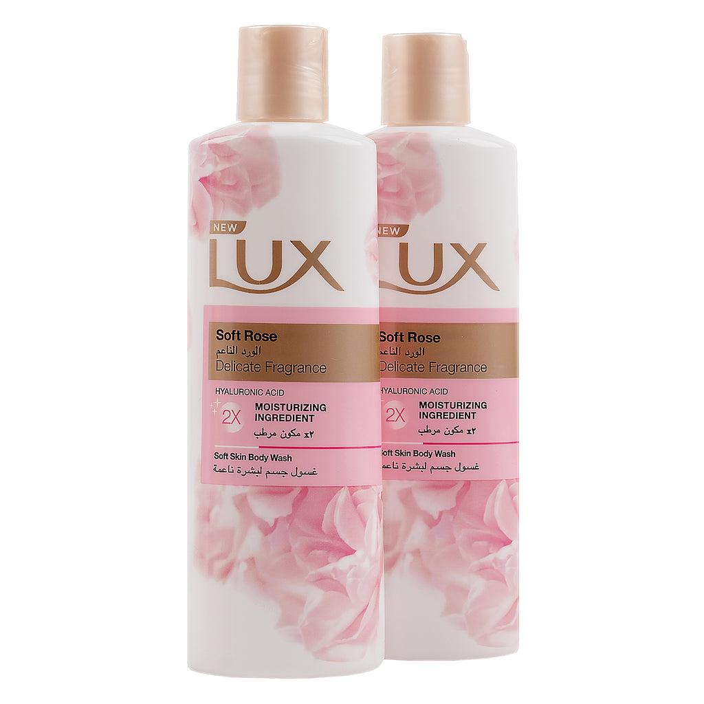 Lux Soft Rose Body Wash 2X250ml 10% Off