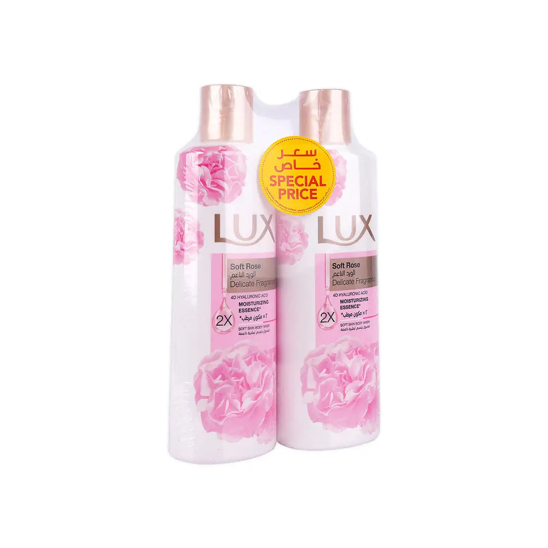 Lux Soft Rose Body Wash 2X250ml 10% Off