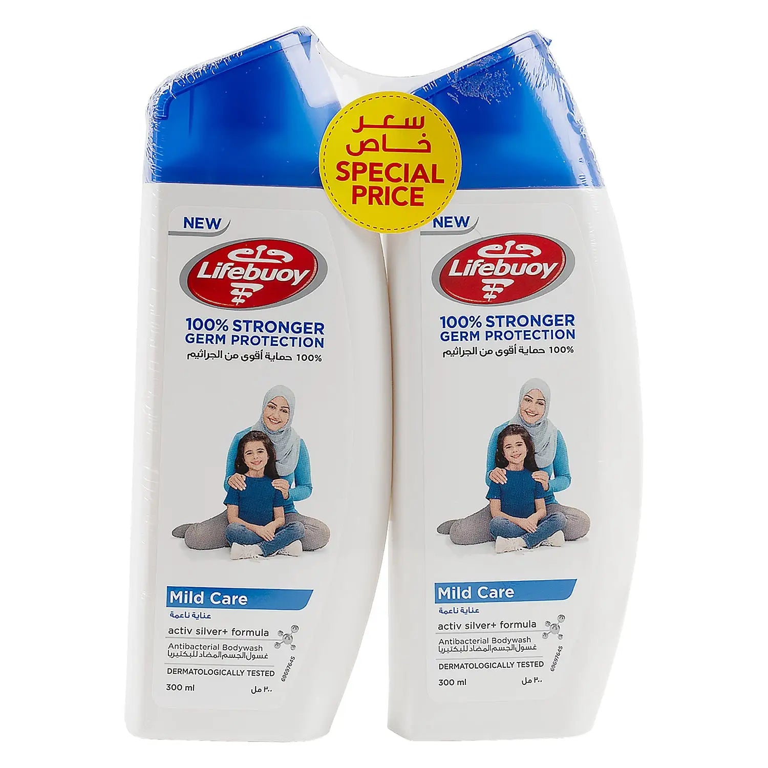 Lifebuoy Bodywash 2X300ml-Mild Care