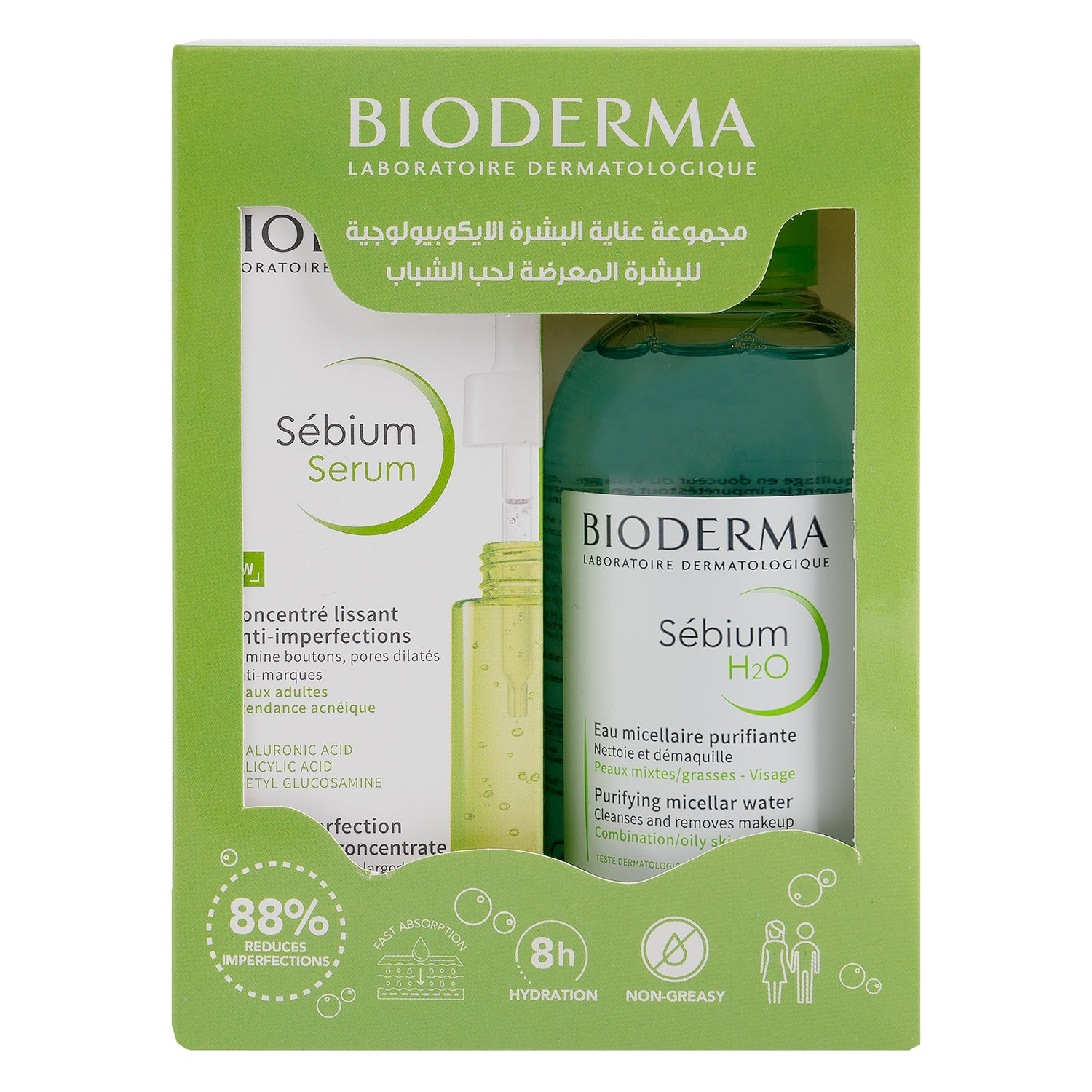 Bioderma Sebium Serum 30ml + Sebium H2O 250ml Offer