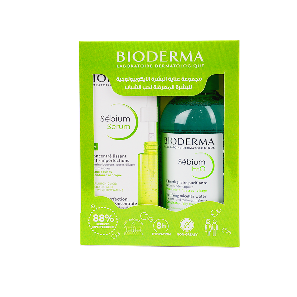 Bioderma Sebium Serum 30ml + Sebium H2O 250ml Offer