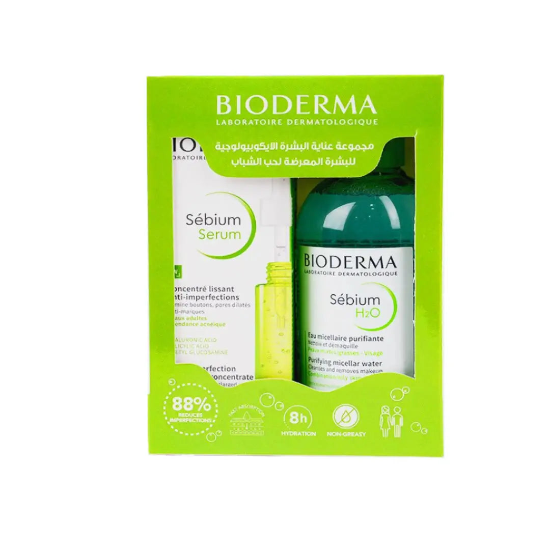 Bioderma Sebium Serum 30ml + Sebium H2O 250ml Offer