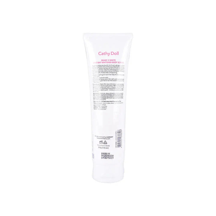 51929-Cathy Doll Ready 2 White One Day Whitener Body Scrub 200g +1