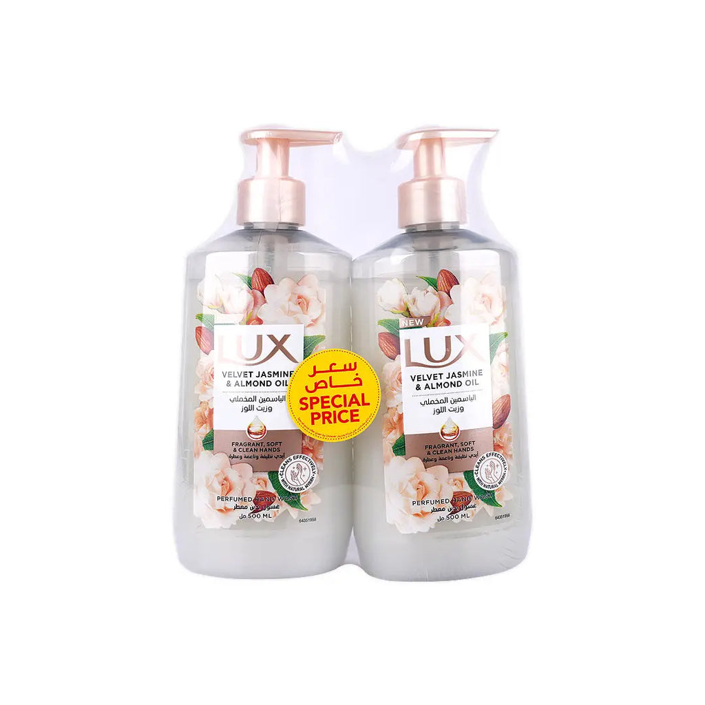 Lux Velvet Jasmine Perfumed Hand Soap 2X500ml 10% Off