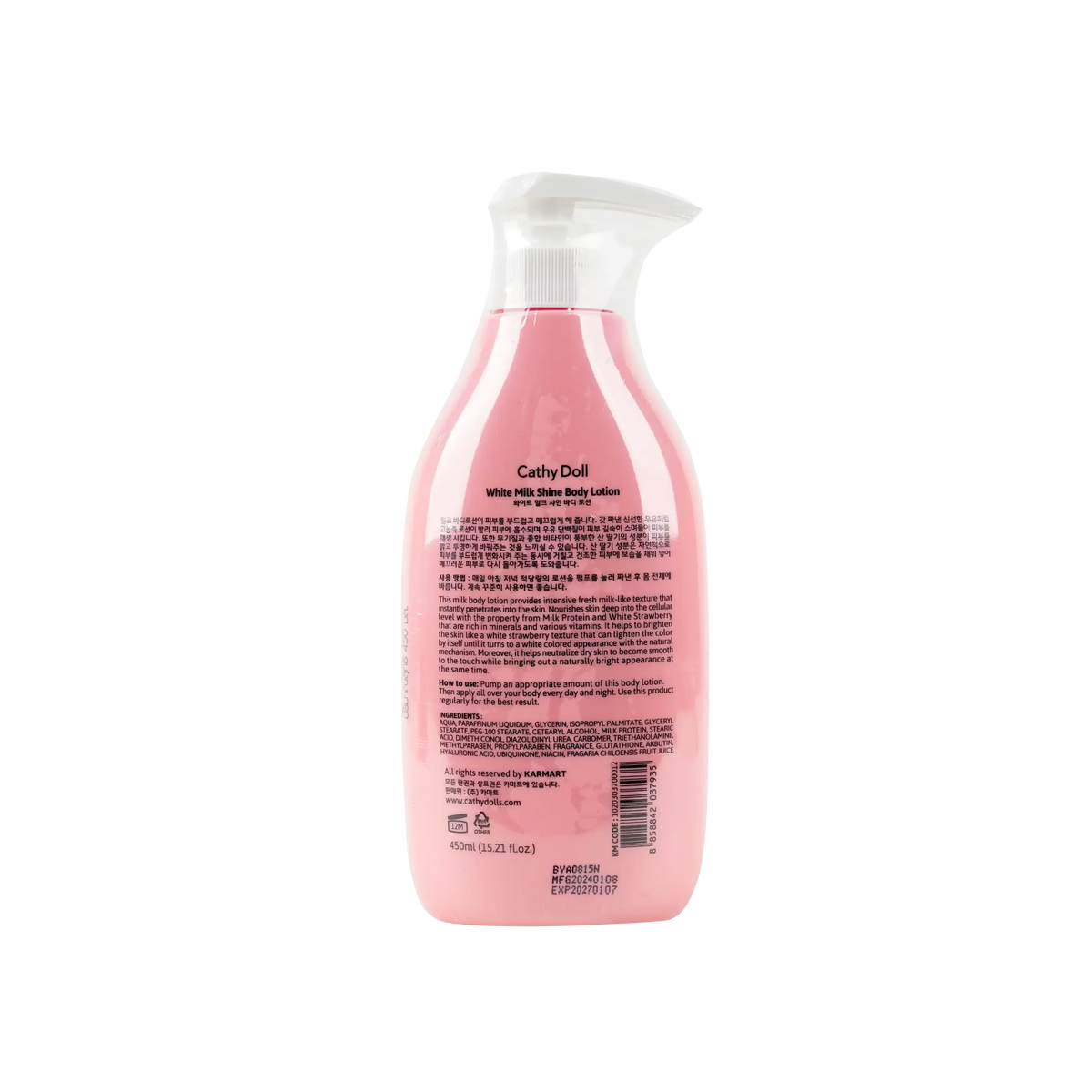 51935-Cathy Doll White Milk Shine Body Lotion 450ml +1