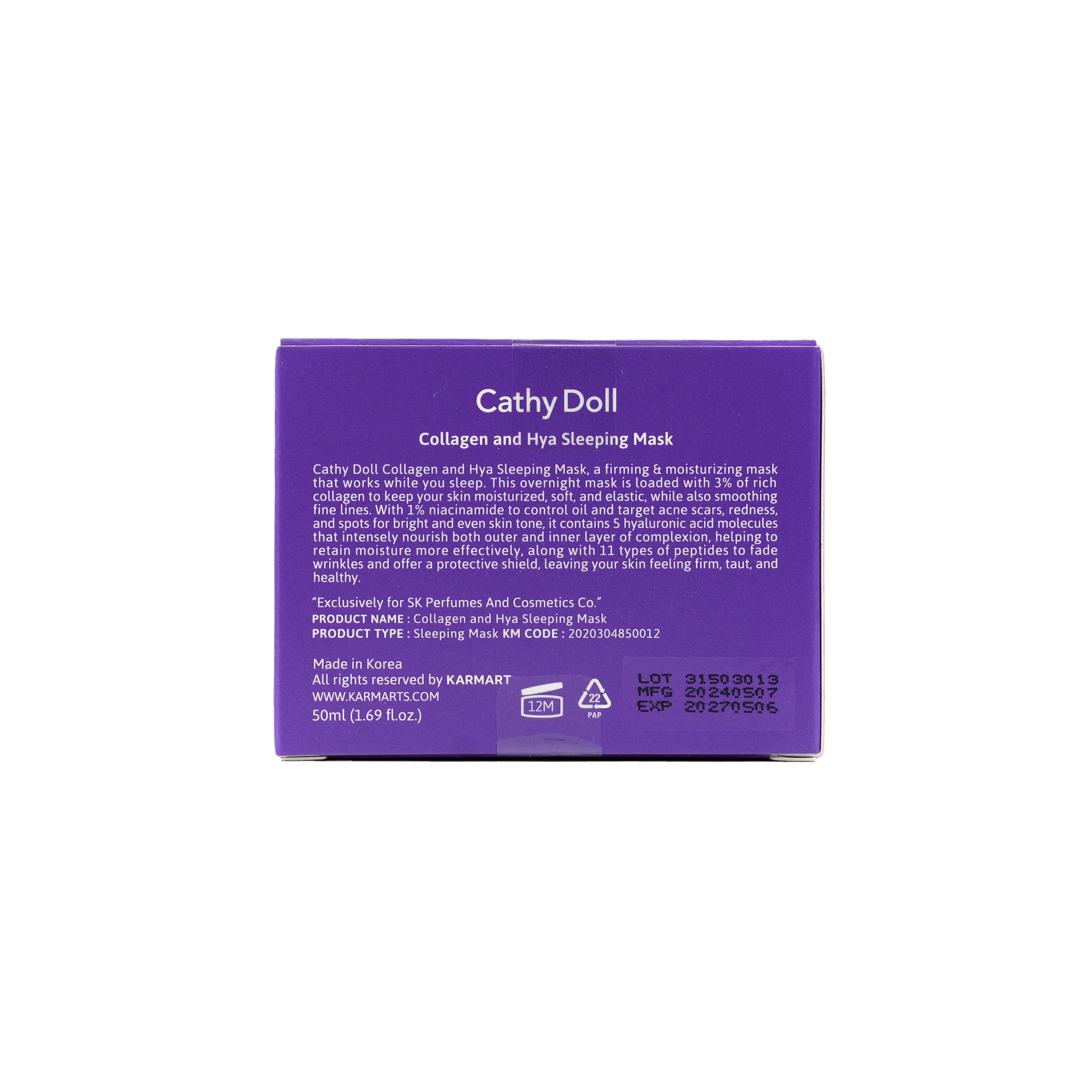 Cathy Doll 3% Collagen & Hya Sleeping Mask 50ml