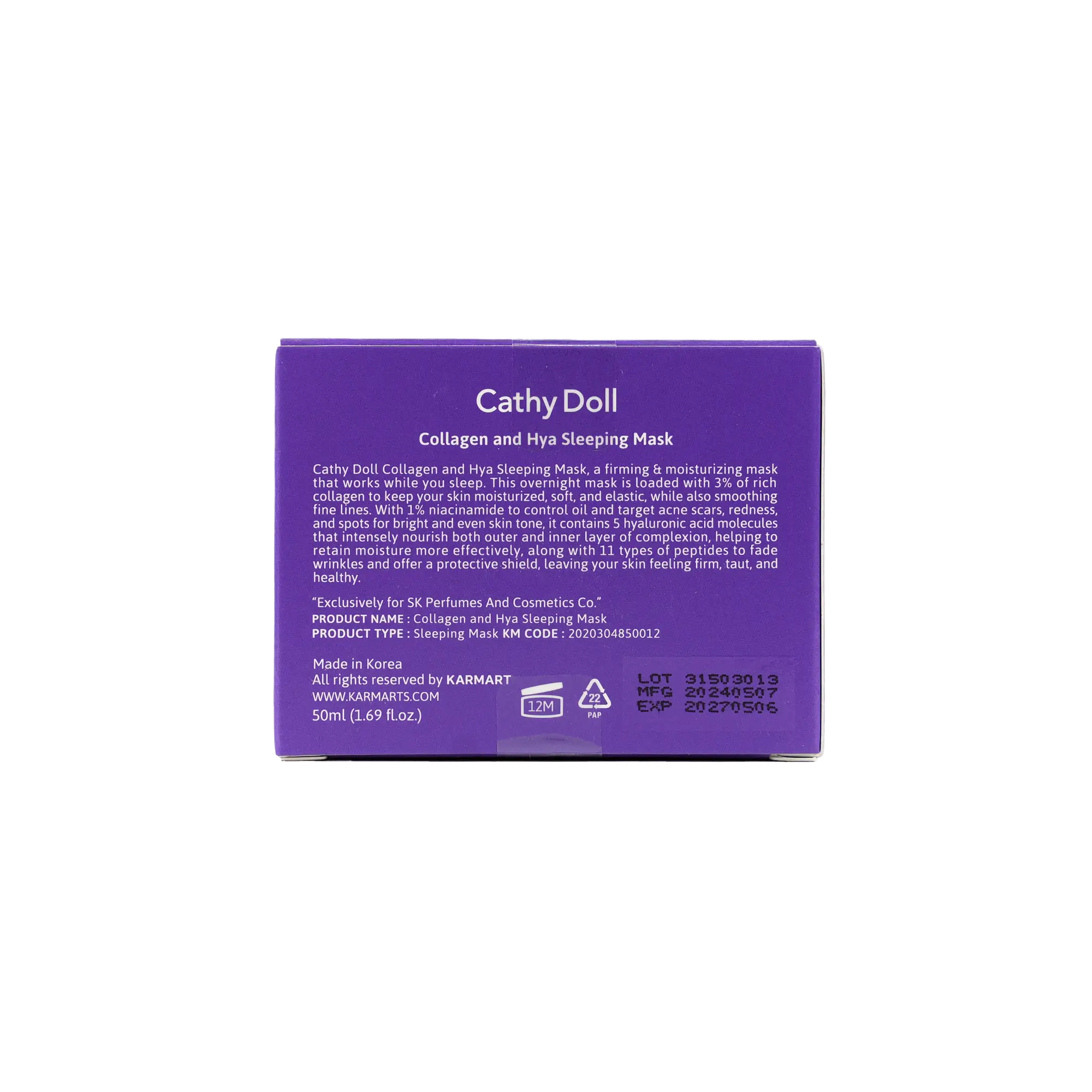 Cathy Doll 3% Collagen & Hya Sleeping Mask 50ml