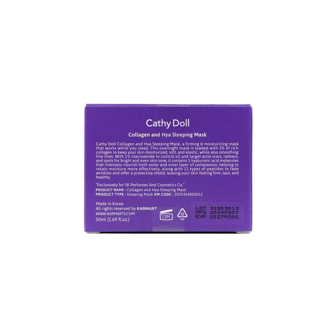 51941-Cathy Doll 3% Collagen &amp; Hya Sleeping Mask 50ml +2