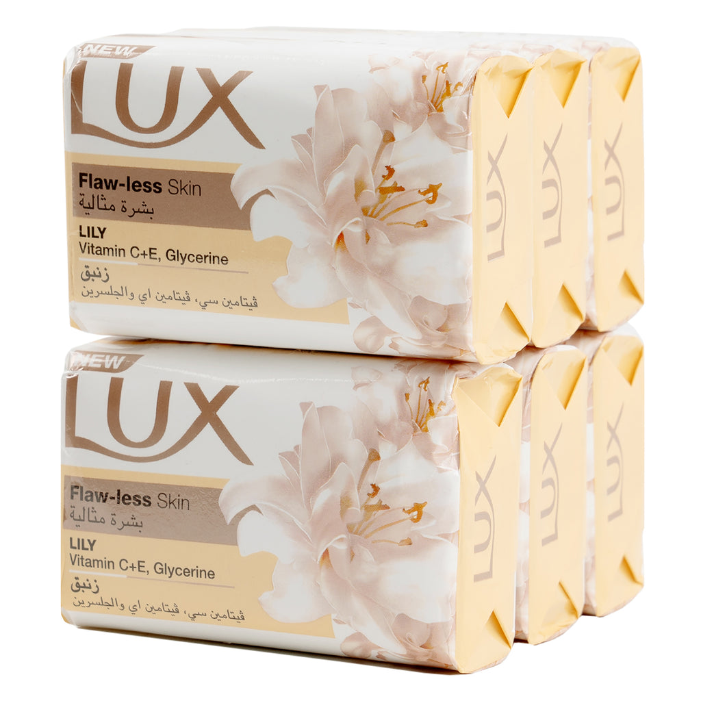 Lux Flaw-Less Skin Soap 120g - lily 6Pcs Offer