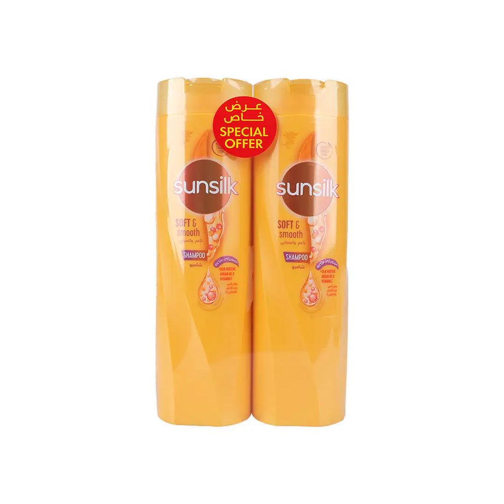 Sunsilk Soft & Smooth Shampoo 2X400ml 10% Off