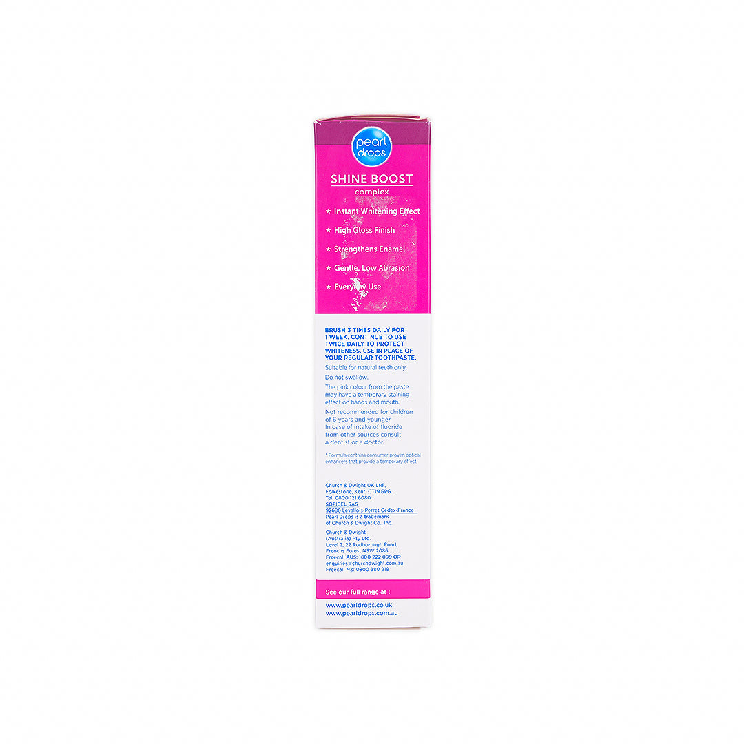 pearl drops luminous bright toothpaste 75ml shine boost