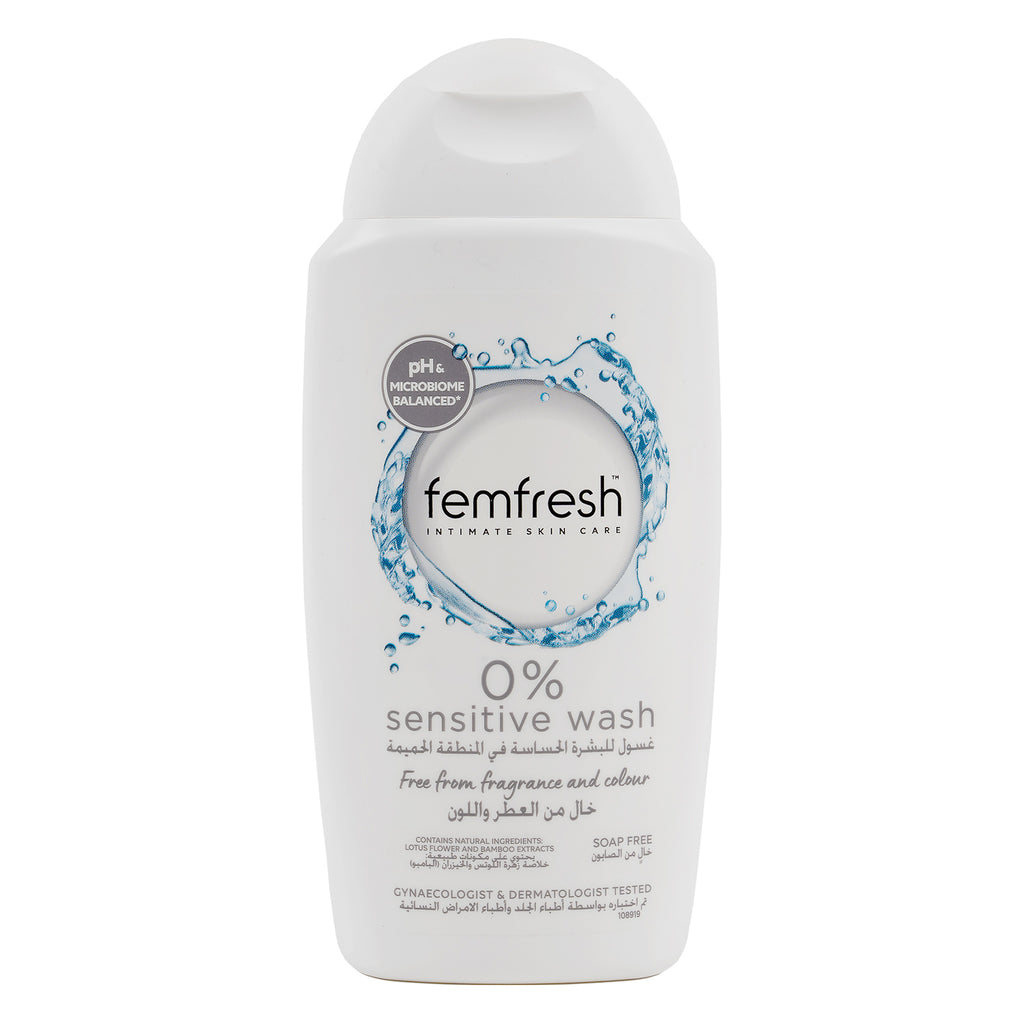 FemFresh 0% Sensitive Wash 250ml