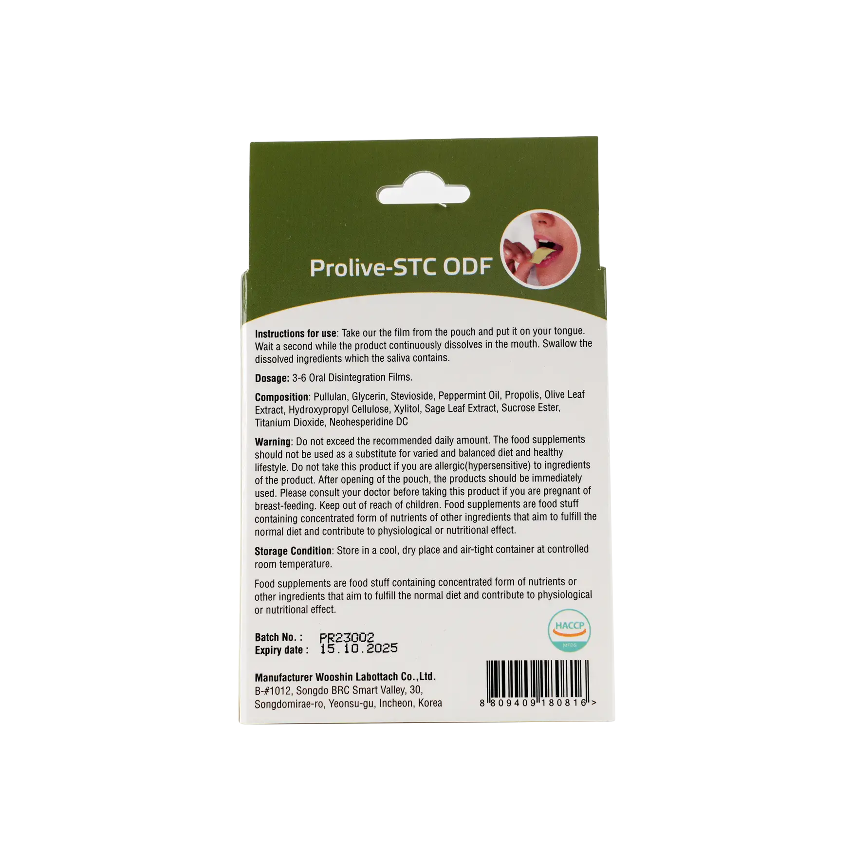 Prolive-Stc Odf Sore Throat Relief 5Pcs