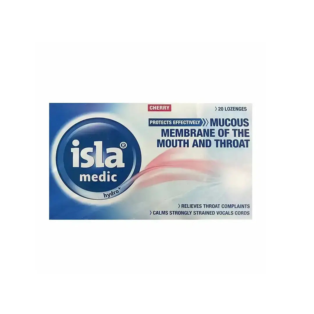 52001-Isla Medic Hydro+ Throat 20 Lozenges - Cherry +2