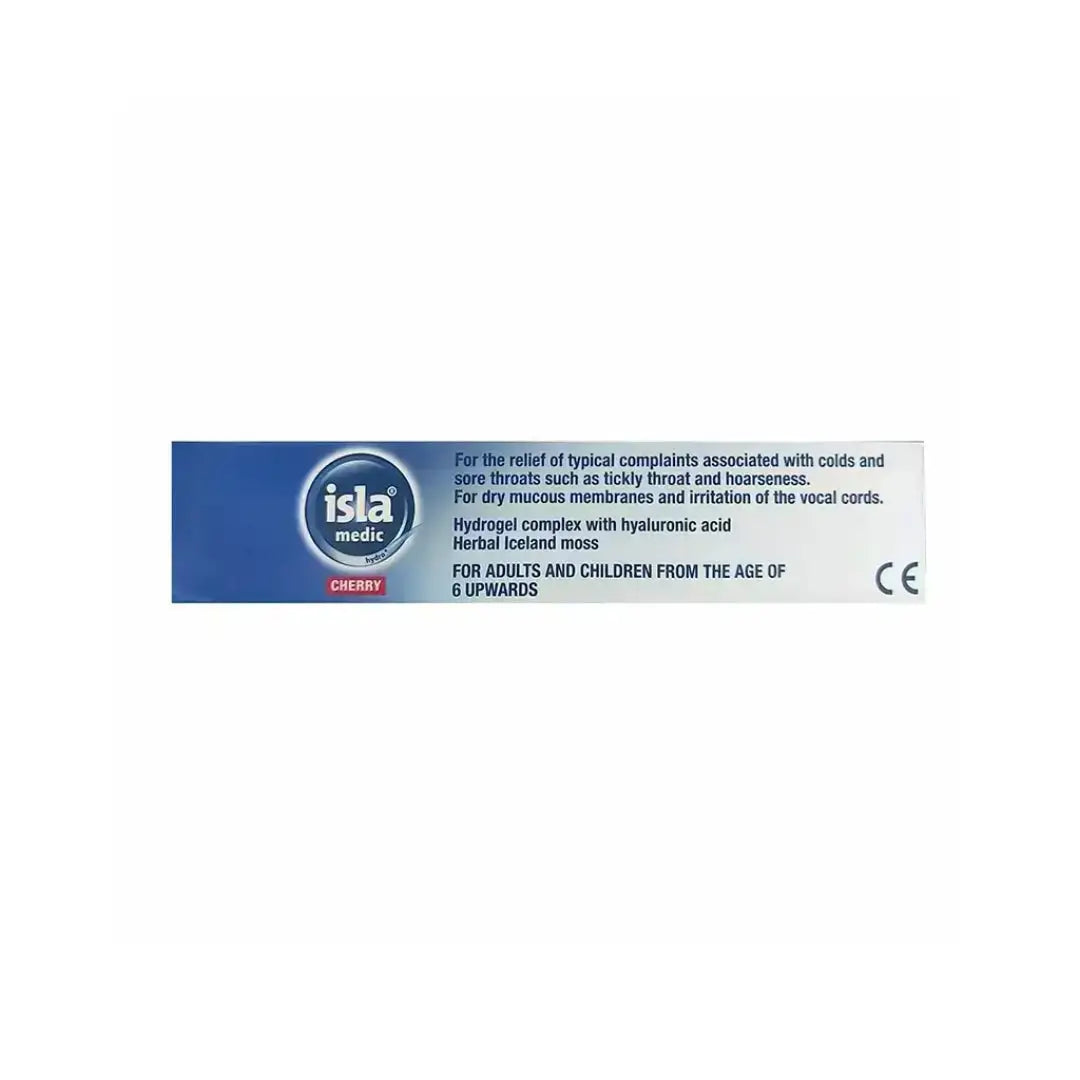 52001-Isla Medic Hydro+ Throat 20 Lozenges - Cherry +1