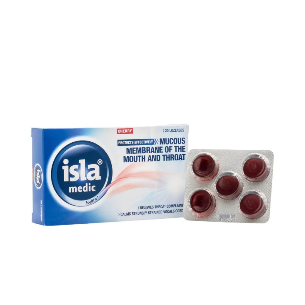 Isla Medic Hydro+ Throat 20 Lozenges - Cherry