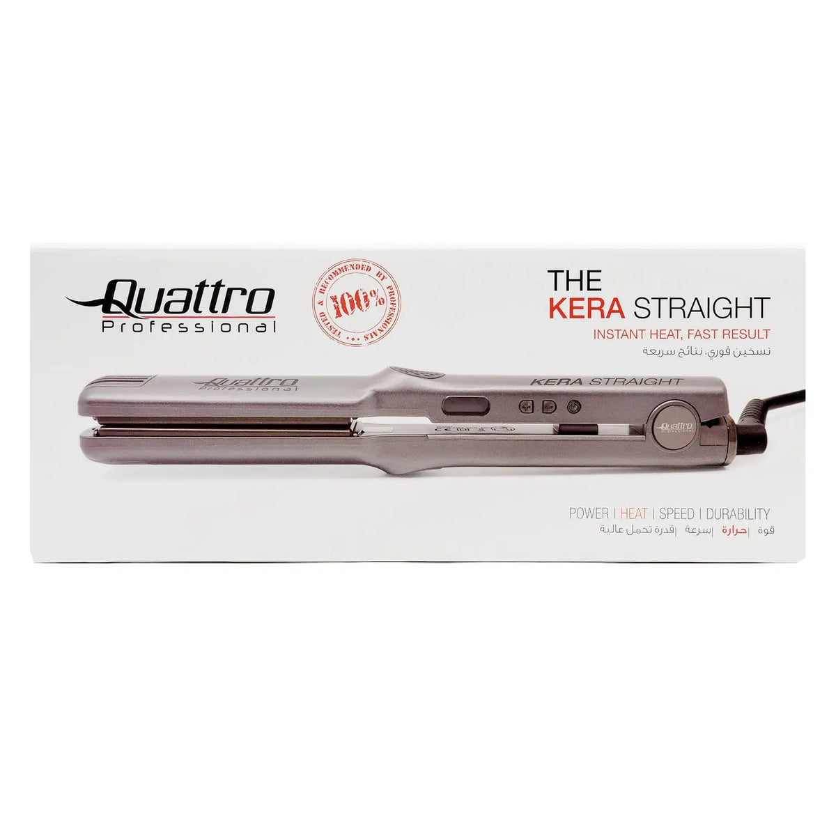 52004-Quattro Professional Kera Hair Straightener -6394