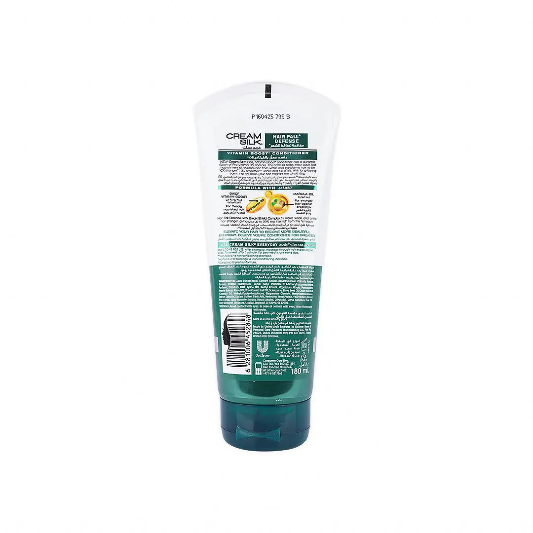 Cream Silk Hair Fall Defense Conditioner 180ml