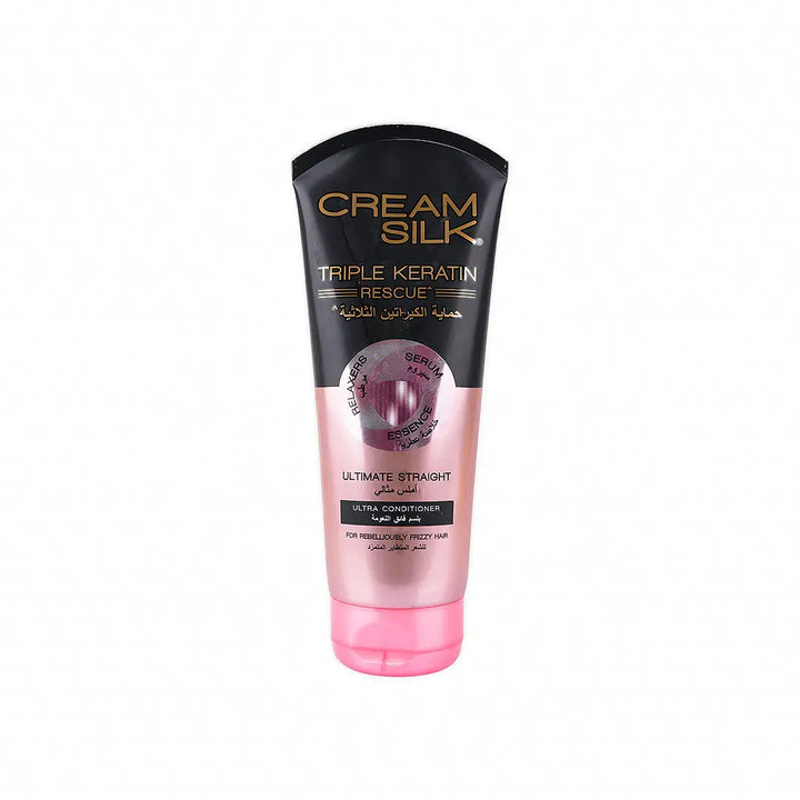 52035-Cream Silk Triple Keratin Ultra Conditioner170ml - Straight