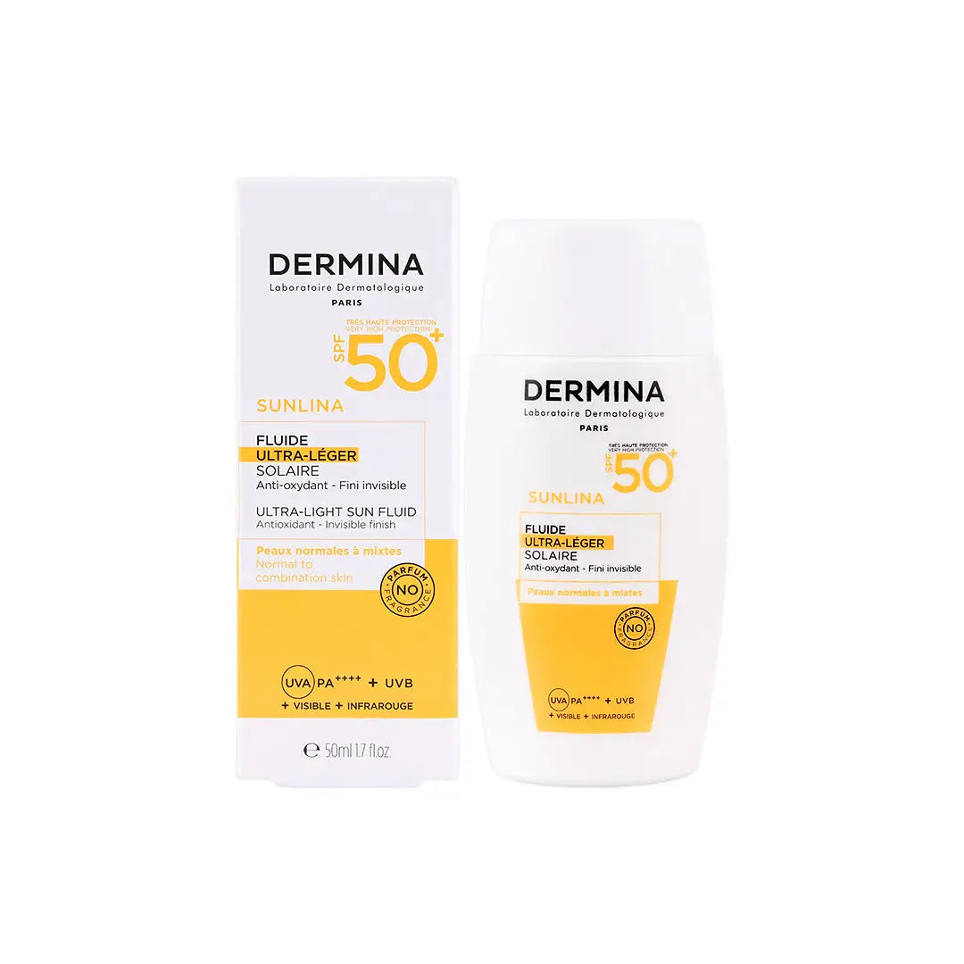 52048-Dermina Sunlina Ultra-Light Sun Fluid SPF50+ 50ml +1