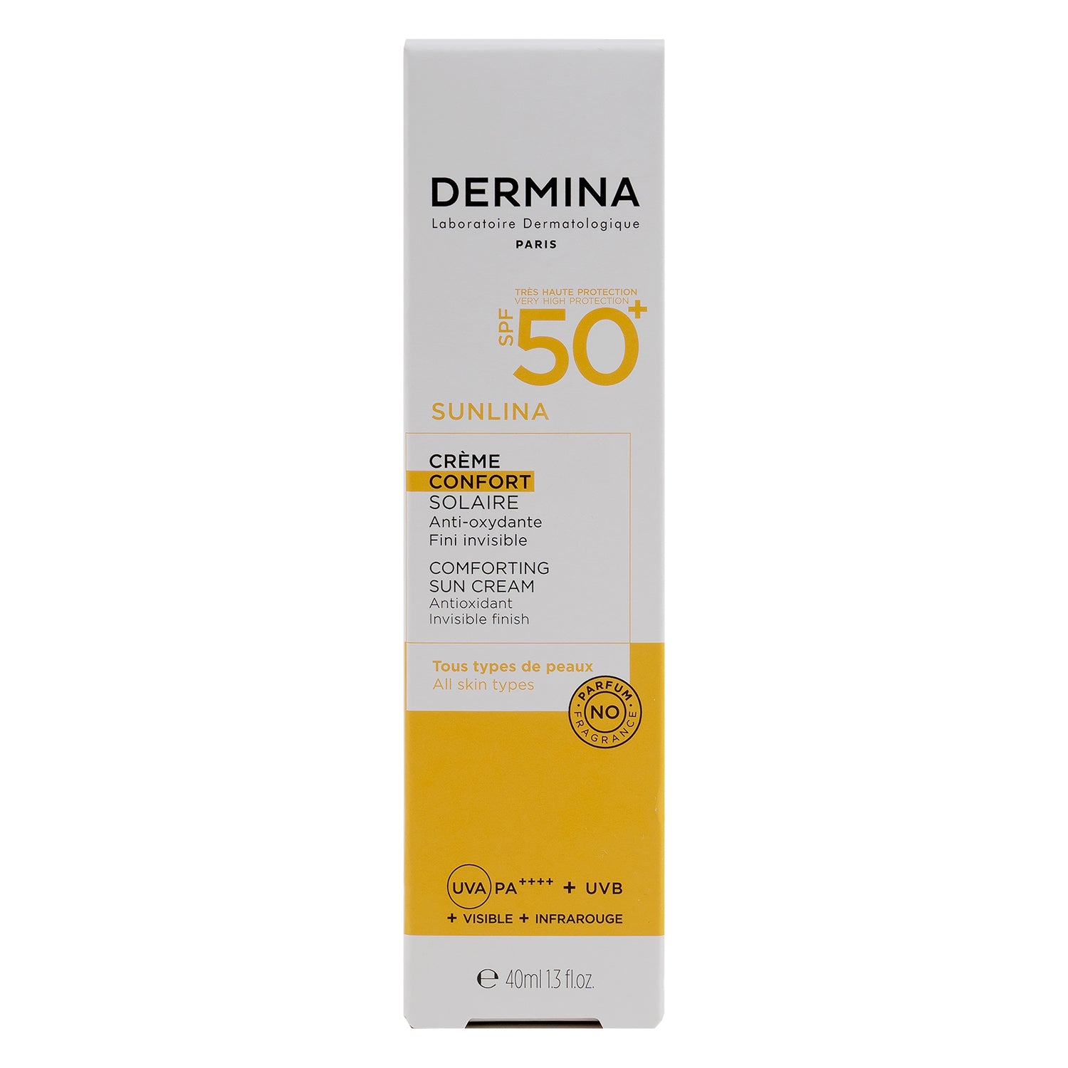 Dermina Sunlina Comforting Sun Cream Spf50+ 40ml