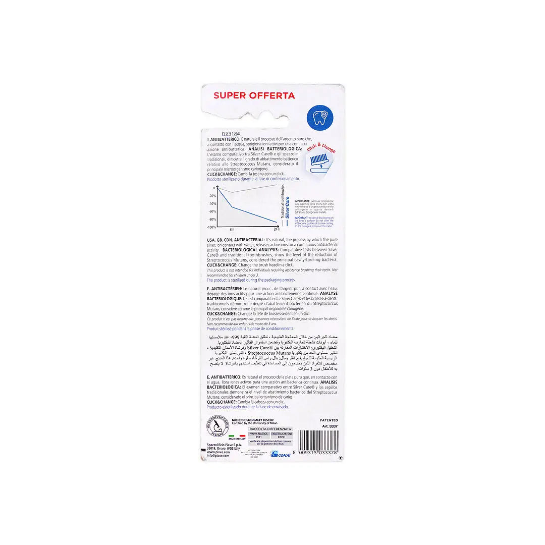 silver care plus tooth brush 3pcs medium 3337