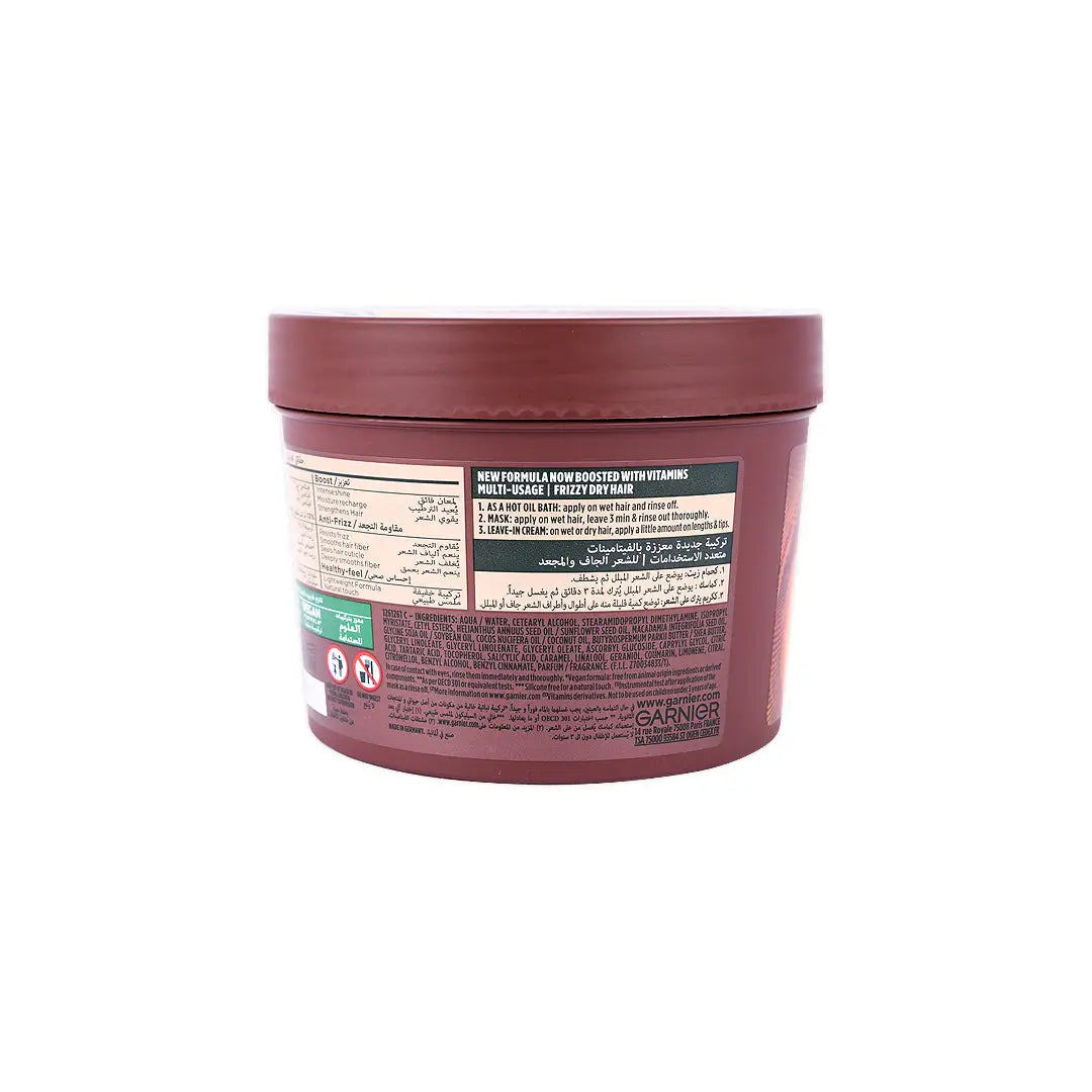 52067-Garnier Smoothing Hair Food Mask 390ml-Coconut +1