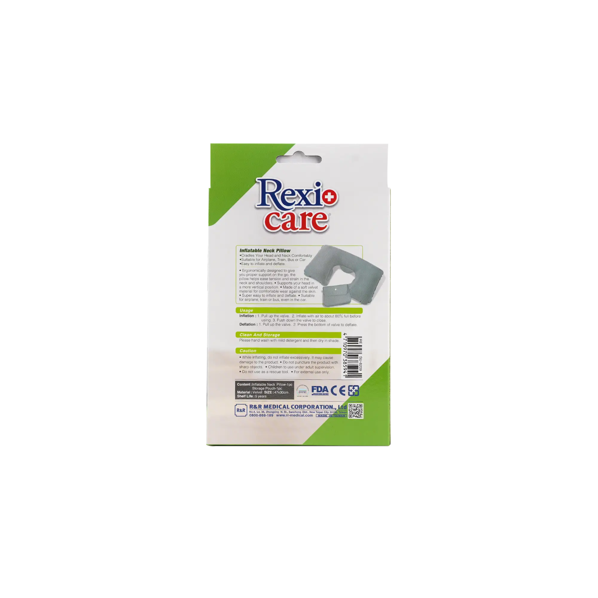 RR Rexicare Inflatable Neck Pillow-SU8209