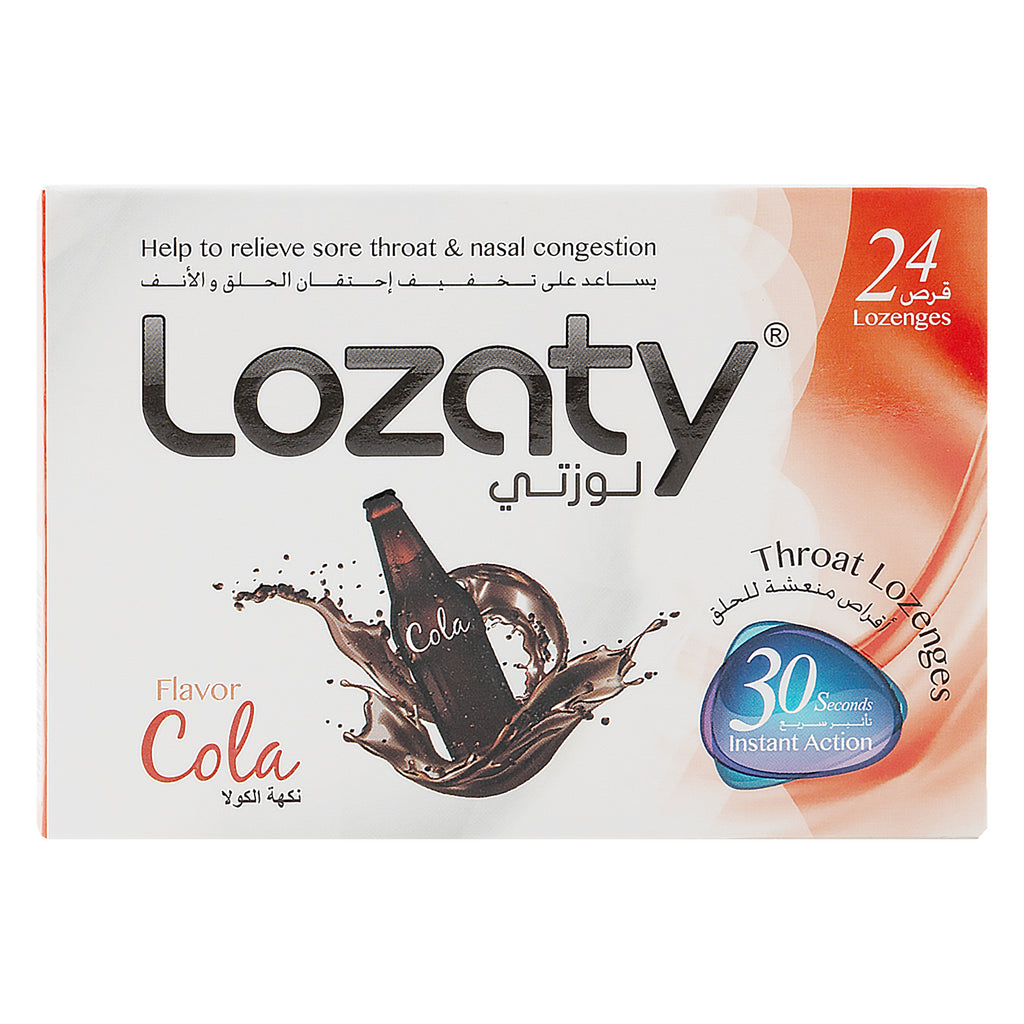 Lozaty Throat 24 Lozenges - Cola Flavor