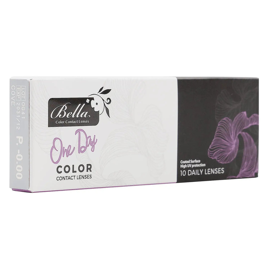 52097-Bella Dye Color One Day Lens 10Pcs - Cove +2