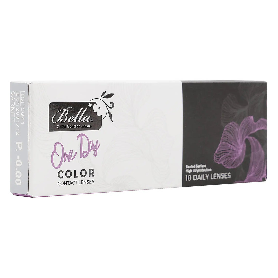 52099-Bella Dye Color One Day Lens 10Pcs - Garnet +2