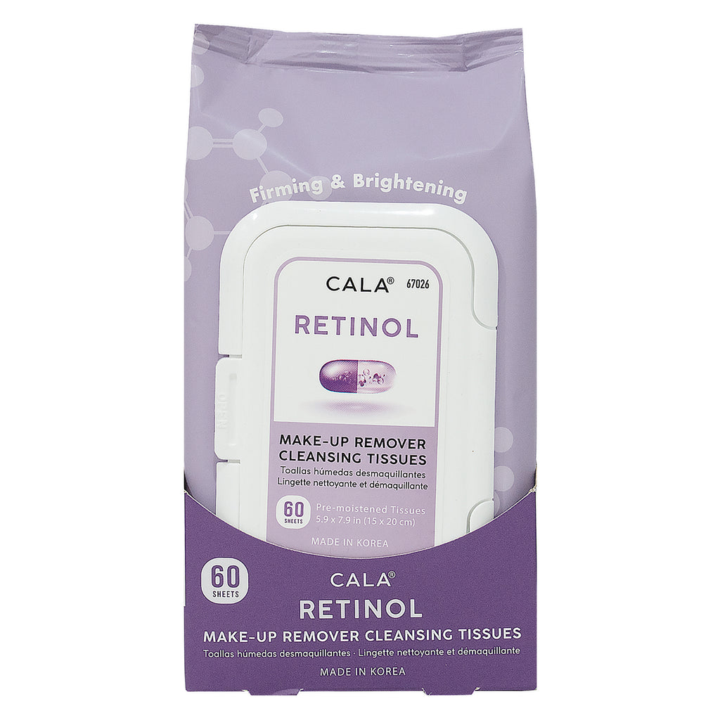Cala Retinol MakeUp Remover Cleansing Tissues 60Sheets-67026