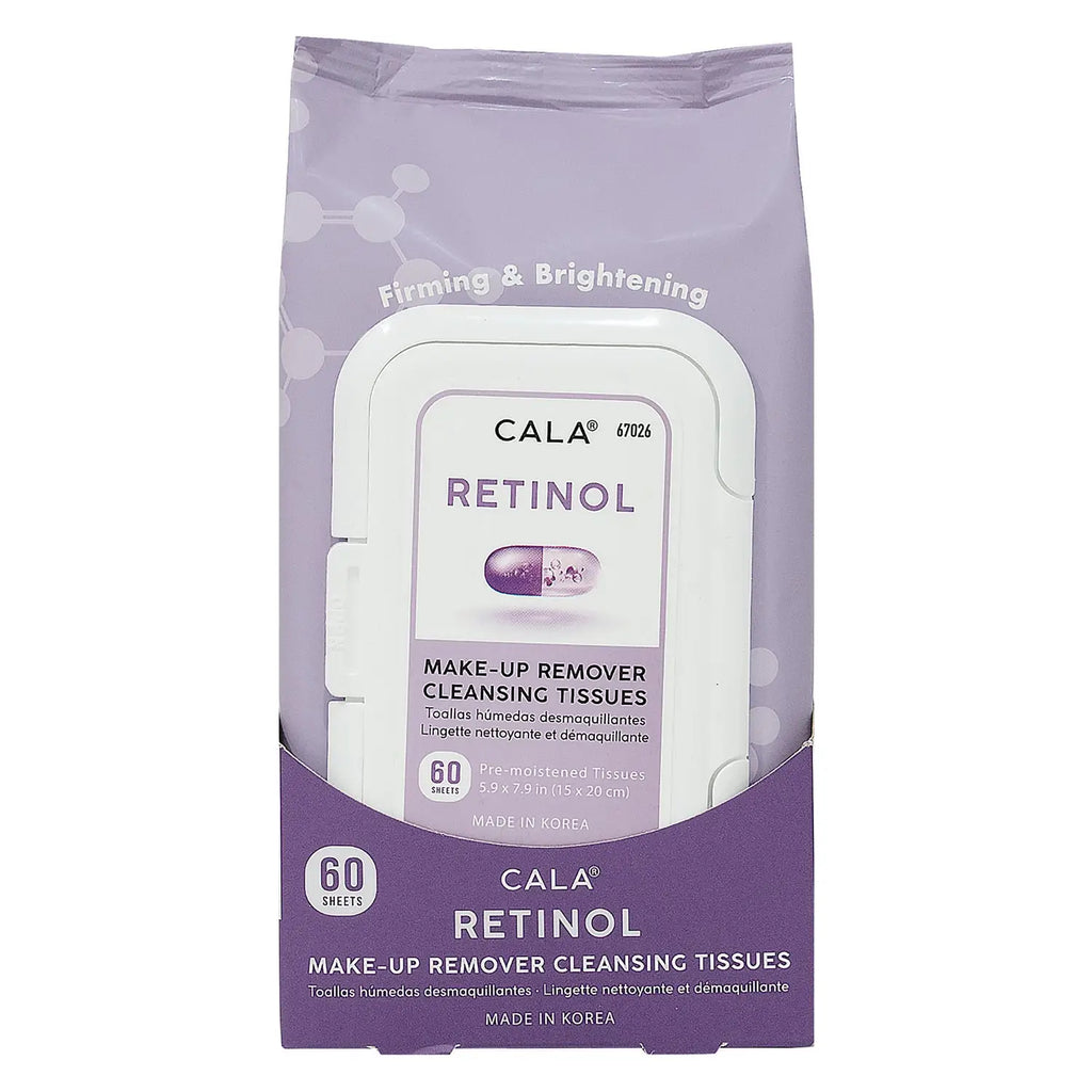 Cala Retinol Makeup Remover Cleansing Tissues 60Pcs-67026