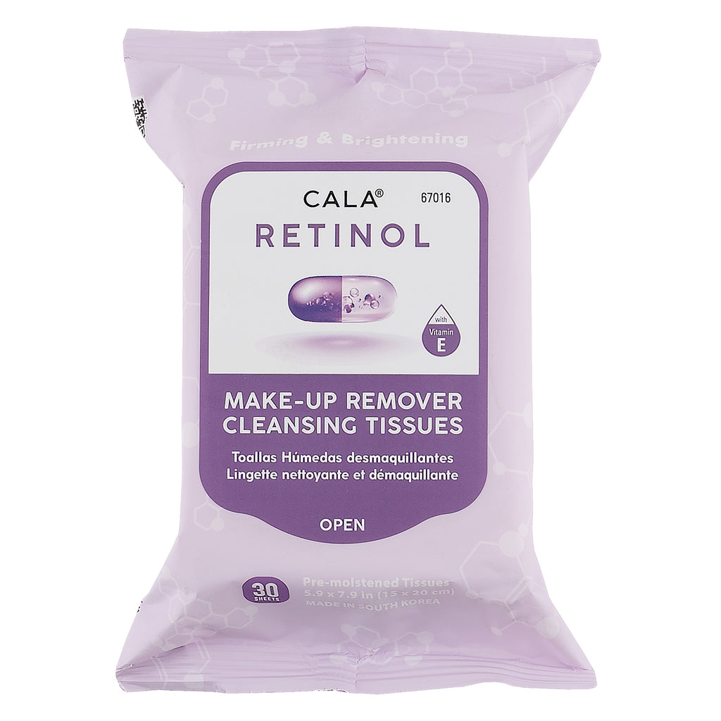 Cala Retinol MakeUp Remover Cleansing Tissues 30Sheets-67016