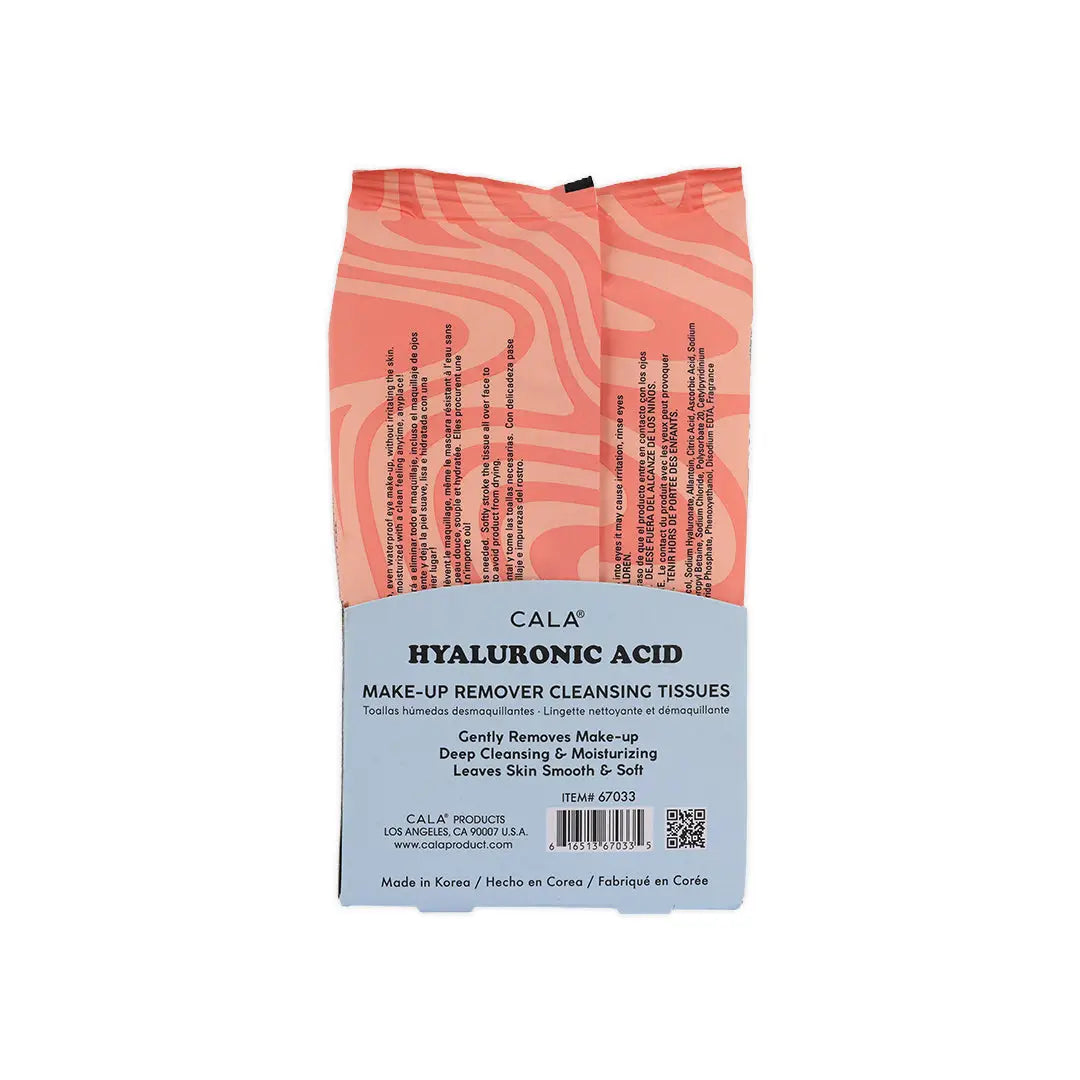 Cala Hyaluronic Acid Makeup Remover Tissues 60Pcs-67033
