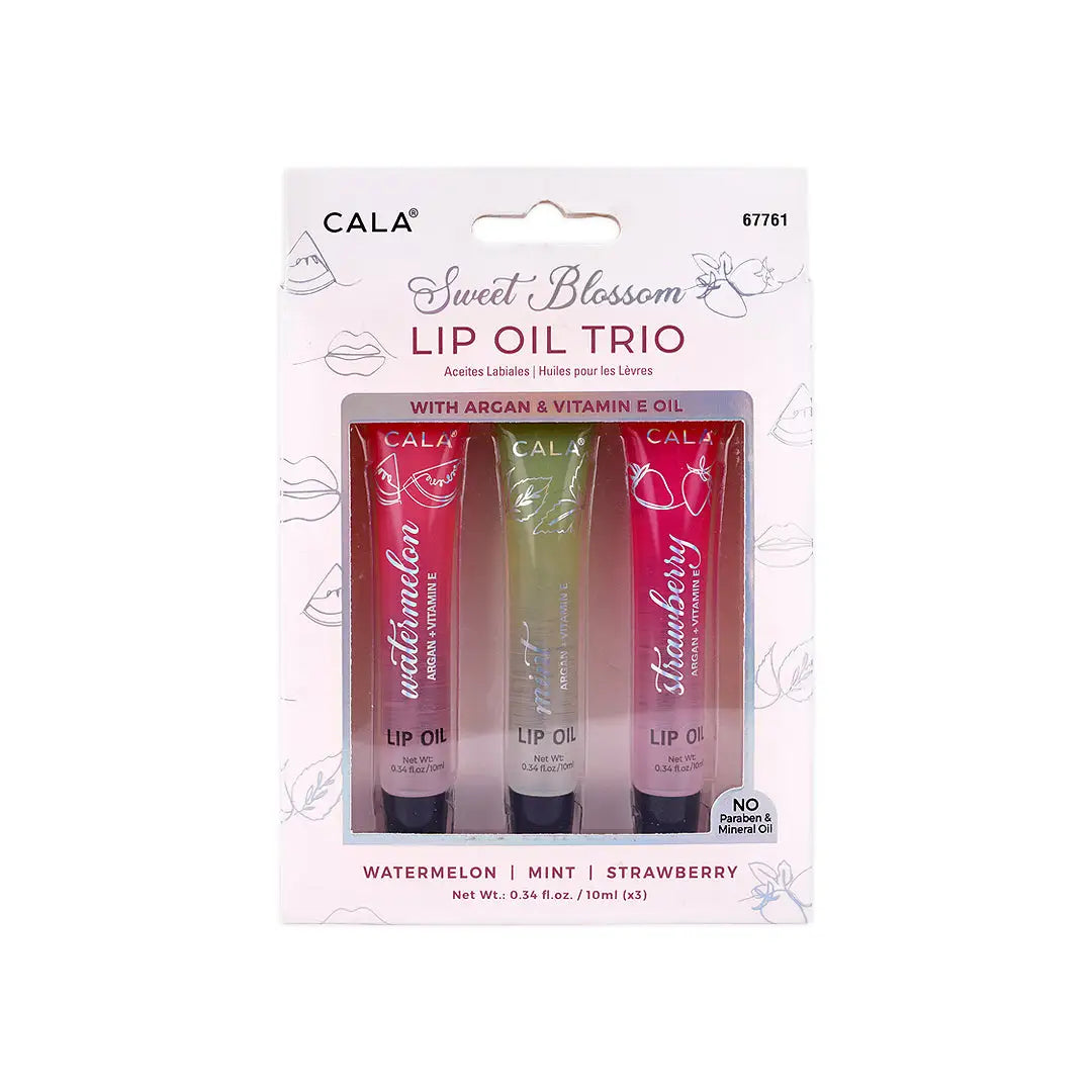 Cala Sweet Blossom Lip Oil Trio 10mlx3