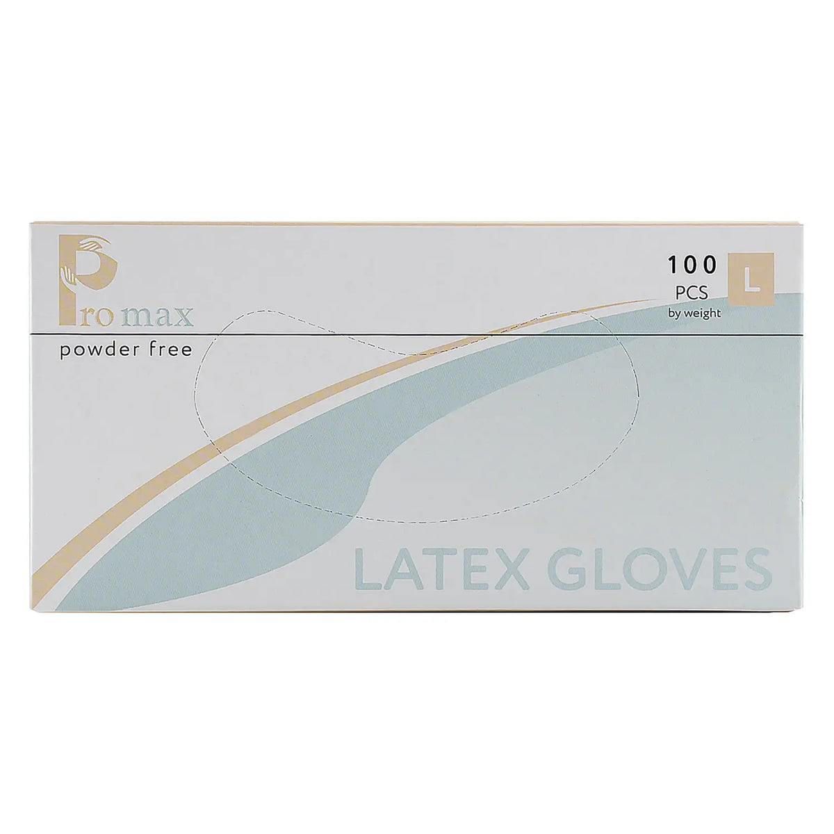 52143-Promax Latex Examination Gloves 100 Pcs Powder Free Size-L