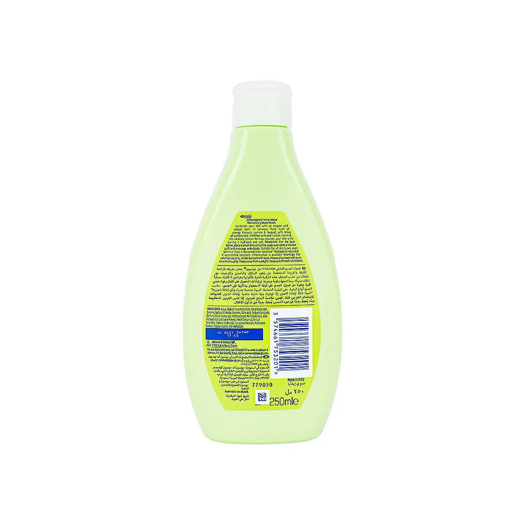 52150-Johnson's Vita-Rich Body Wash 250ml-Aloe Vera & Vitamin E +1