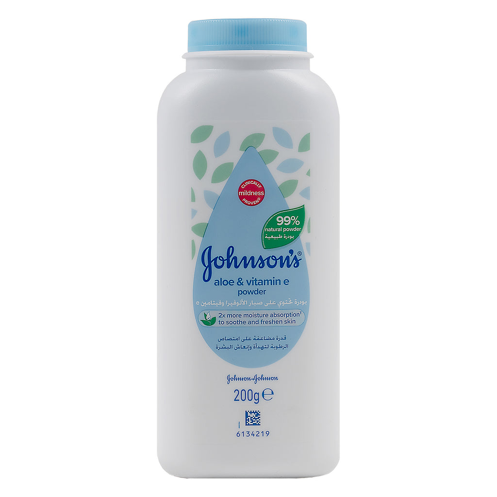 Johnson Baby Powder 200g-Aloe & Vitamin E