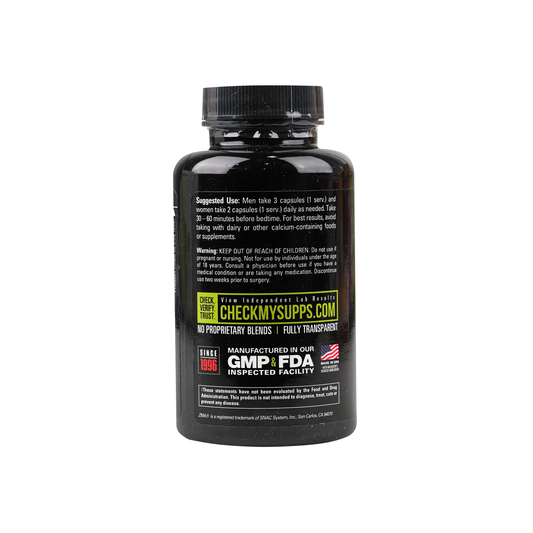 Nutrabio ZMA Anabolic Mineral 90Capsules
