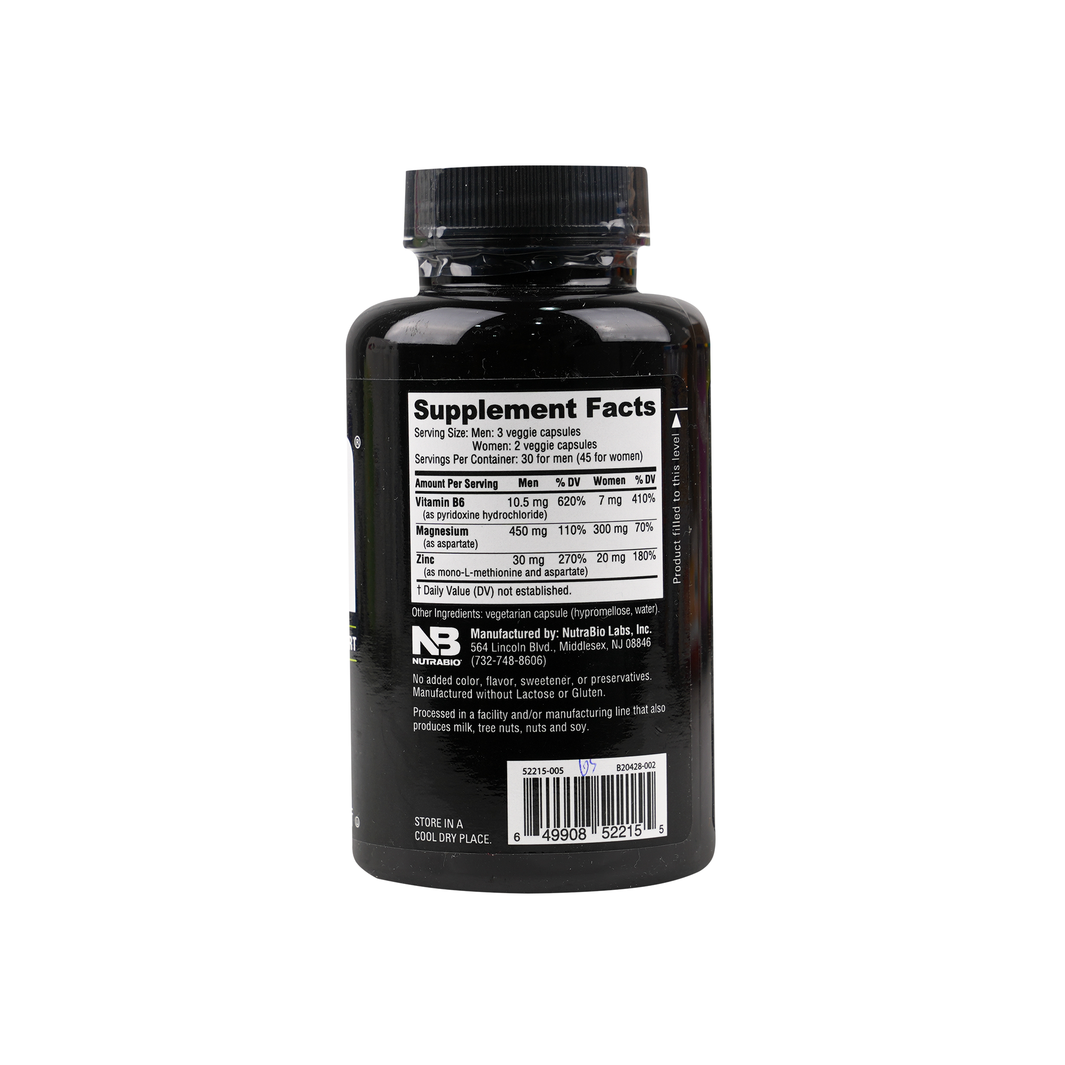 Nutrabio ZMA Anabolic Mineral 90Capsules