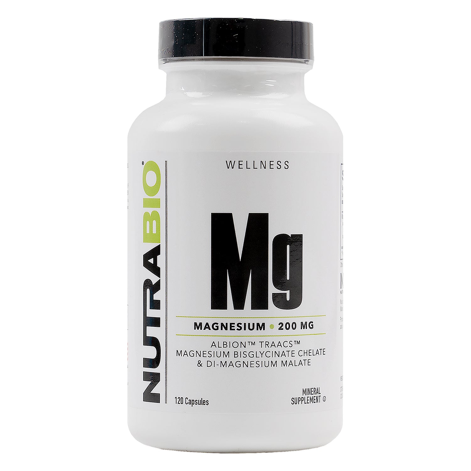 Nutrabio Mg Magnesium 200mg 120Capsules